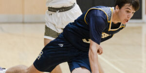 Lynnfield's Alex Gentile blows past Fenwick's James Meklis.